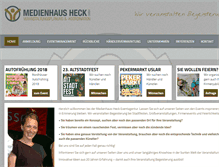 Tablet Screenshot of medienhaus-heck.de